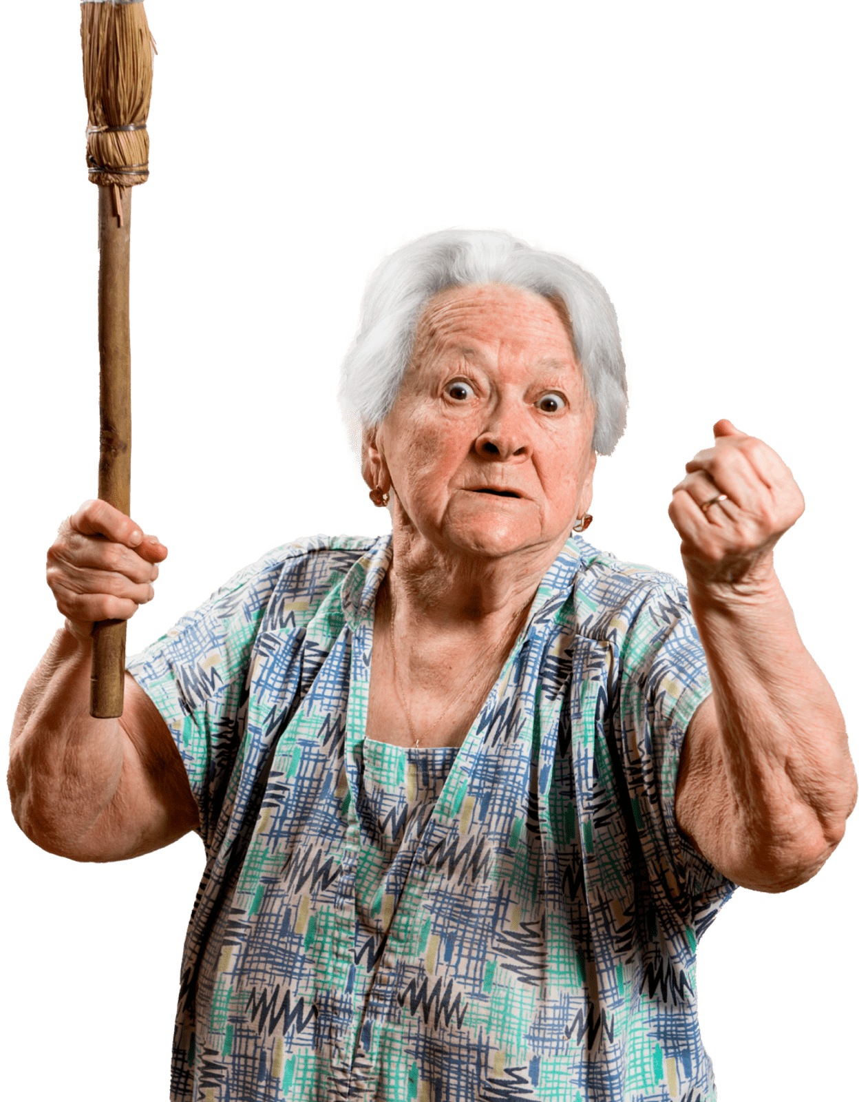 Tipically italian old woman